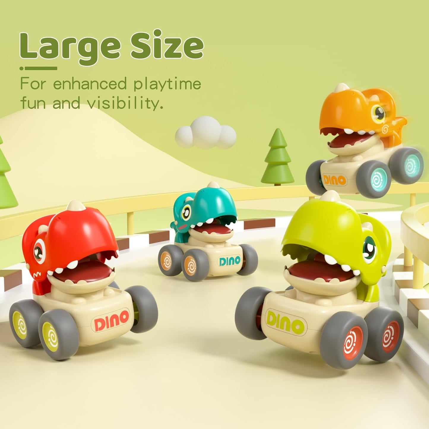 Press N Go Dino Whistle Car
