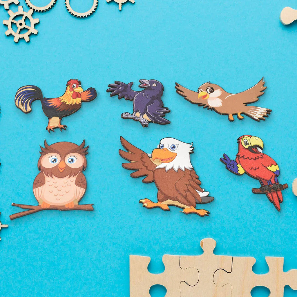 Wooden Puzzle Game – Learn Bird Names