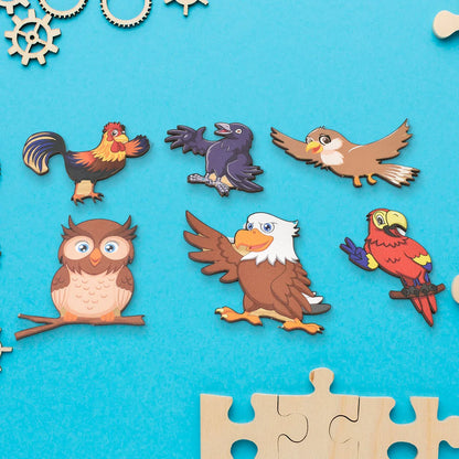 Wooden Puzzle Game – Learn Bird Names