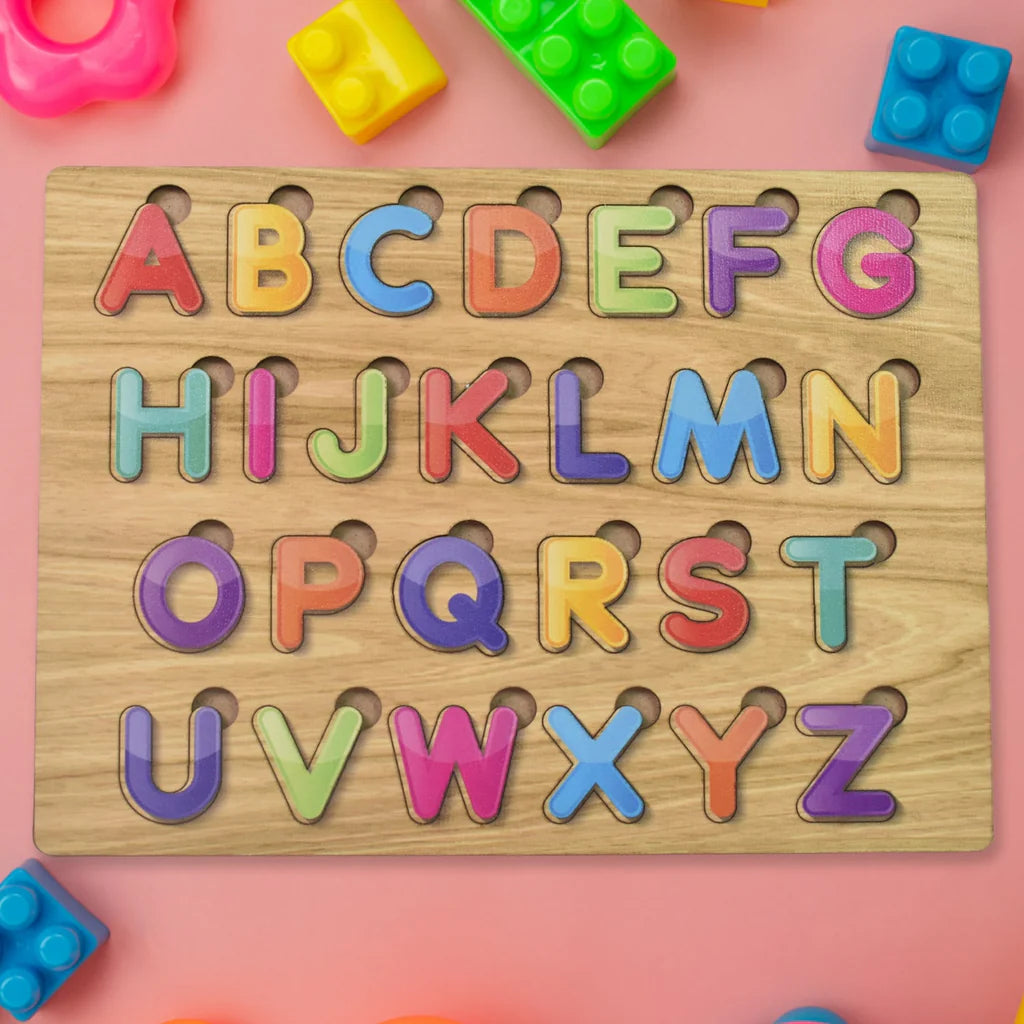 Wooden Puzzle Game – Learn Alphabets Letters
