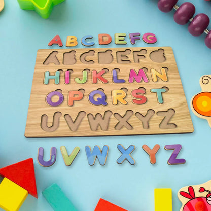Wooden Puzzle Game – Learn Alphabets Letters