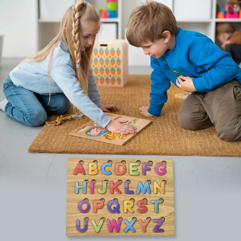 Wooden Puzzle Game – Learn Alphabets Letters