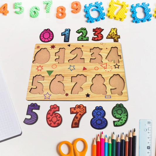 Wooden Puzzle Game – Learn Numbers