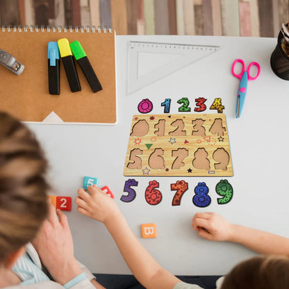 Wooden Puzzle Game – Learn Numbers